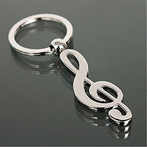Fashion Cool Musical Note Key Ring Keyfob Keyring Music Symbol Keychain Gift New