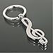 Fashion Cool Musical Note Key Ring Keyfob Keyring Music Symbol Keychain Gift New