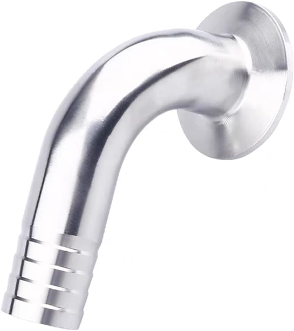 Złączka do węża sanitarnego, stal nierdzewna 304, kolano 90 stopni, kompatybilny z trzema zaciskami, pasuje do tulejek 50,5-119 mm, 12,7-108 mm