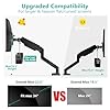 WALI Single Monitor Mount, Gas Spring Monitor Arm for 17-34 inch Screens, Adjustable Computer Monitors Stand up to 26.4lbs, with Clamp and Grommet Base, Mounting Holes 75 and 100mm (GSMP001N), Black #5
