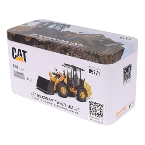 Diecast Masters 85771 - Cat 906 Compact Radlader, Maßstab 1:50,ab 14 Jahren, in Blechdose, für Sammler geeignet