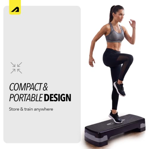 Image of Boldfit Aerobic Stepper for Home Workout, Adjustable Height Fitness Step Platform for Cardio, HIIT & Strength Training, Non-Slip Durable Exercise Stepper for Weight Loss, Balance & Toning Exercises