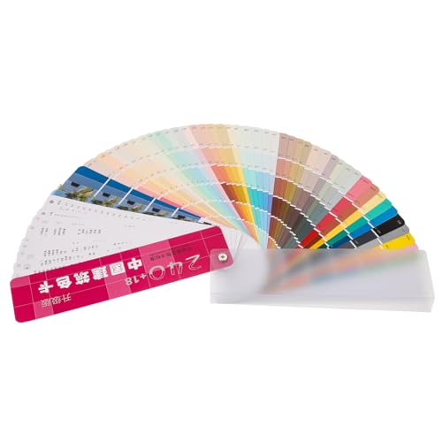 BAZEITFLOW Farbkarten Satz Standard 258 Farben Architekturfarben Farbpalette Aus Papier Kunststoff Abgerundete Ecken Tragbar Für Malen Und Farbabgleich