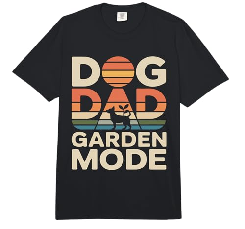 Dog Dad Garden Mode Funny Jardinería Amante de los Perros Comfort Colors Adult Heavyweight T-Shirt