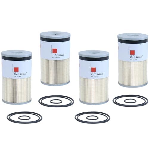 4 Pack of FS19764 Fuel Filter Water Separator Replaces FS19765 FS19763 FS19766 P550851 PF7930 21737499 85120233 PF7928 P550849 L9765 L9763FXL 33763 PF9814 Fits Cummins X12 X15 ISX12 ISX15