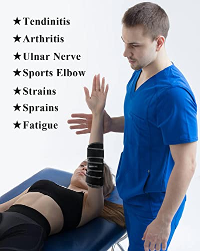 Elbow Brace, Adjustable Elbow Splint Support Immobilizer Brace Stabilizer Sleeping For Cubital Tunnel Syndrome, Comfortable For Ulnar Nerve Entrapment Relief Pain And Tendinitis Arm Straightener Fit Men ＆ Women #TOP1