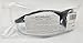 grinderPUNCH Full Lens Magnification Safety Glasses with Black Frame | Clear Lens | | Magnifying Reading Eyewear (+2.50 Diopter)