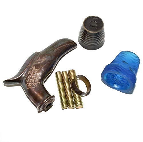 Brass Eagle Handle Walking Cane with Brown Connector Set