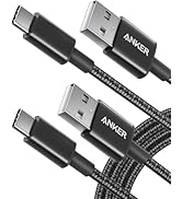 Anker USB C Kabel, [2 Stück 1,8m] 3.1A USB auf USB C Kabel, Nylon Geflochten Schnellladekabel USB...