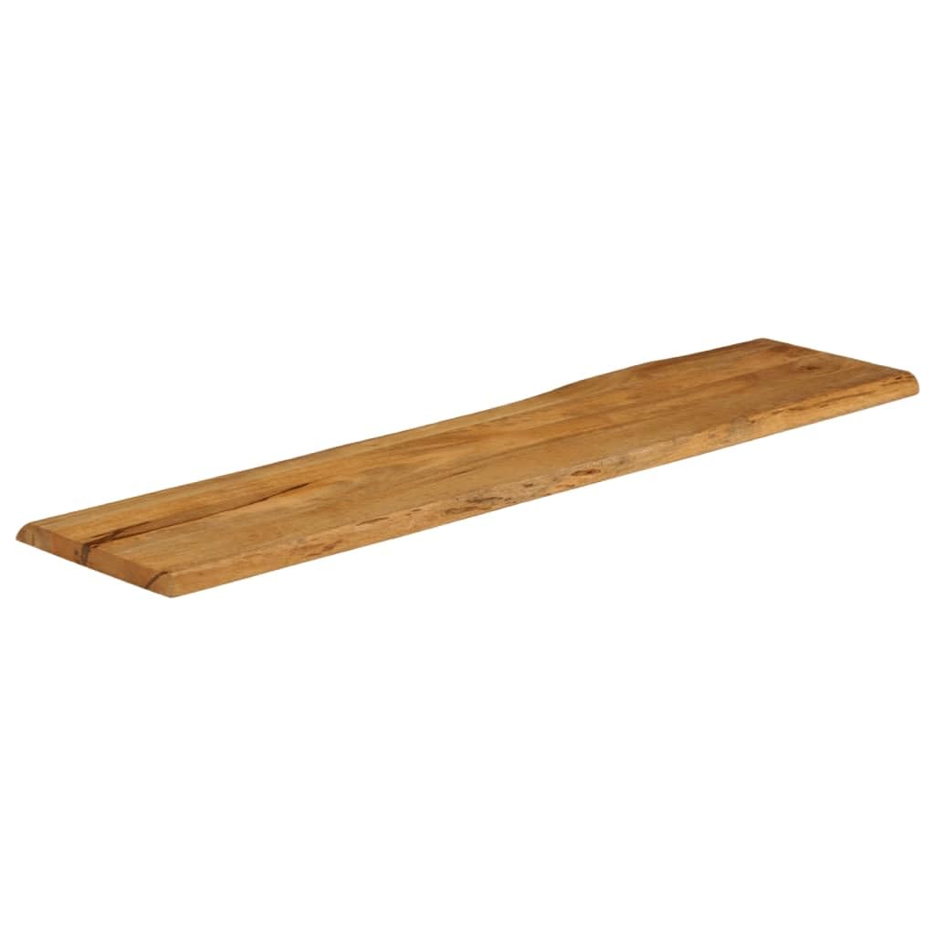 vidaXL Tablero de Mesa Borde Natural Madera Maciza Mango 160x40x2,5 cm