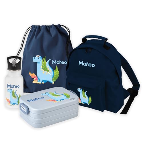 Mein Zwergenland Kindergarten-Set 4-teilig - Personalisierbar Mit Polizei Motiv