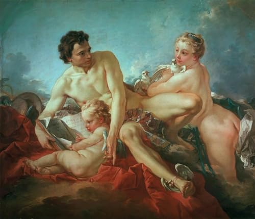 Image sur toile Cupidon François Boucher pour embellir une chambre vide 60x90