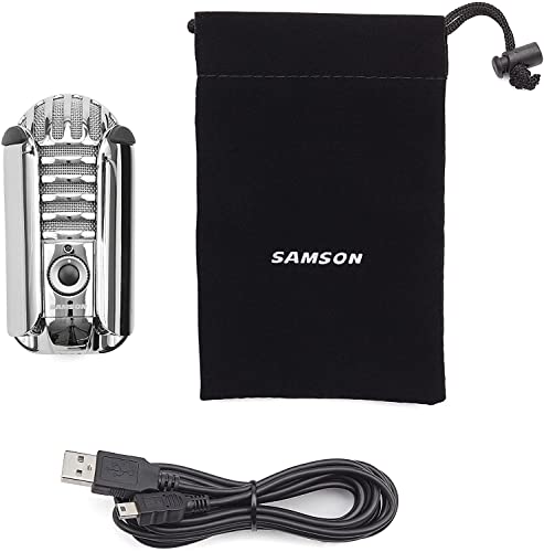Samson Meteor Mic Usb Studio Microphone, Titanium Black/Red - Limited Edition #TOP3