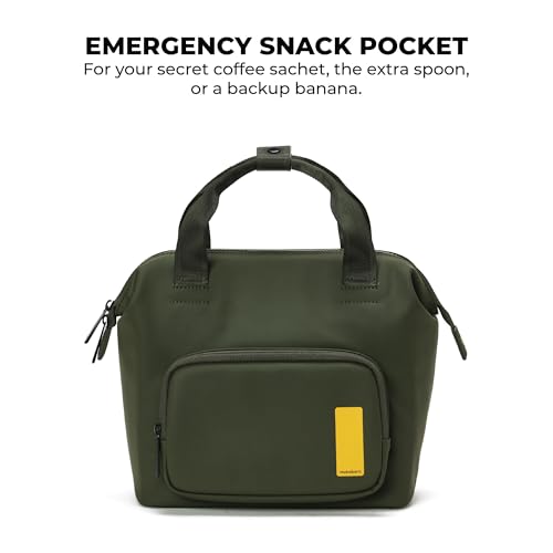 Image of MOKOBARA The Take-Out Lunch Bag - Green Spill-Proof Large & Roomy for Daily Use, Office Carry, Travel, Easy Access & Easy to Clean (Seaweed Green), Green