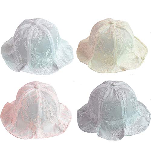 Sonnenhut Baby Kleinkinder Spitze für 4-18 Monate Baby (Weiß) thumbnail