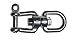 Stainless Steel 316 Anchor Swivel Eye and Jaw 8mm or 5/16" Marine Grade