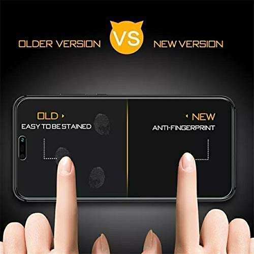 Image of WonRia Glass Screen Protector For iPhone 11 /iPhone Xr (Black) Edge To Edge Full Screen Coverage With Easy Installation Kit,Pack Of 1