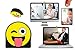 hidemonkeys Emoji Design 1 Autocollants de Protection de la Camera en Plastique Couverture de Protection de pour Ordinateur Portable Tablette PC (Smiley)
