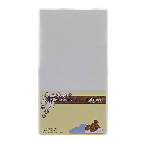 Buy DK Glovesheets Flat Sheet for Prams and Cribs White