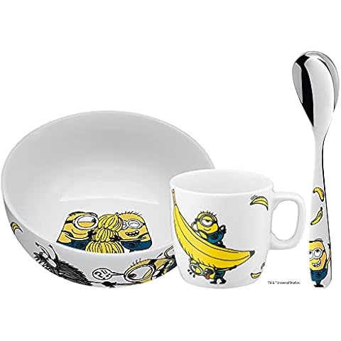 WMF Minions Kindergeschirr Porzellan mit Löffel 3-teilig Cover