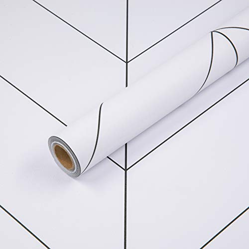 Papel Pintado Adhesivo Moderno Pegatina Extraíble Vinilo Rollo para Pared Muebles Mesa Estante Cocina Baño Autoadhesivo 45 cm x 600 cm