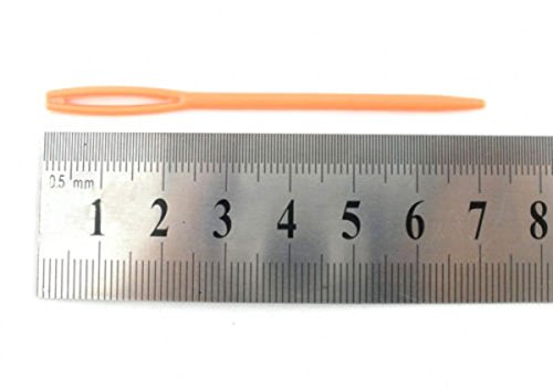 Chengyida 100 Pcs 7Cm/2 3/4"Plastic Hand Sewing Yarn Darning Tapestry Needles Plastic Lacing Needles Notions Craft (Random Color) #TOP2