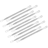 Veemoon 7 Stück Pickelentferner aus Edelstahl Doppelseitiger Komedonenquetscher Rutschfester Griff...