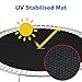 NONMON Trampoline Replacement Mat Fits 15 ft Round Trampoline Frame with 96 V-Hooks Fits 6.5-7 inch Trampoline Mat, UV-Resistant, with Spring Hook(Not Include Spring)