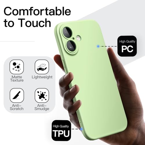 Image of JETech Slim Case for iPhone 17 6.3-Inch, Ultra-Thin Lightweight Minimalist Phone Cover with Camera Lens Protection, Matte Anti-Fingerprint Finish (Sage)