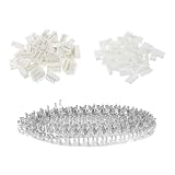 sourcing map 2.54mm Espacement Raccord Kits 6 Électrode Masculin Feminin Tête Droit Angl...