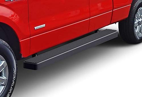 Estribos de acero inoxidable negro 6in APS para Ford F150 miniatura 4