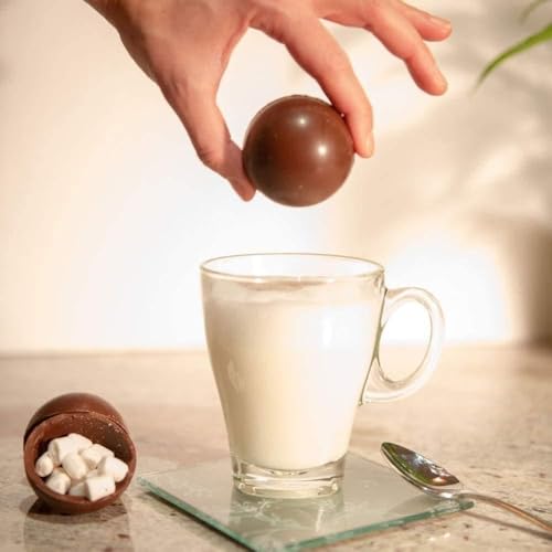 Belgian Chocolate with Marshmallows Original Luxury Handmade Chocolate bomb 3 Pieces Perfect for Gifts Cozy Nights & Christmas Celebration