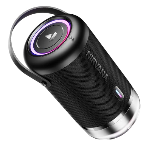 Image of Boat 2026 Launch Nirvana Luxe,360- Surround, Spatial Audio, 100W, 15hrs Battery, Broadcast, App Support, NFC Pairing (Android), Bluetooth Speaker, Wireless Speaker, Portable Speaker (Charcoal Black)