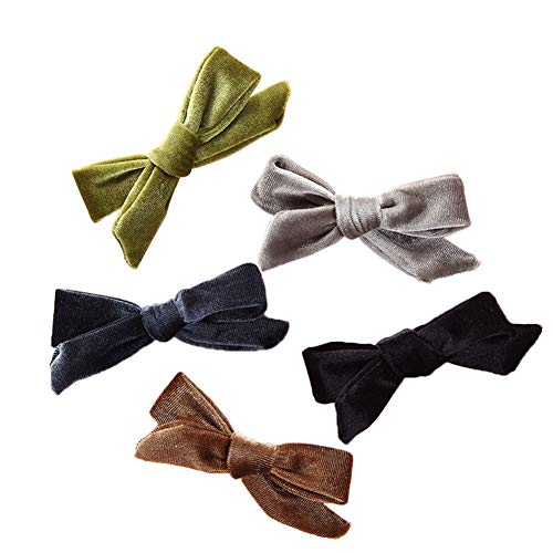 Velvet Bow Hair Clip Knotted Soft Hair miniatura 4