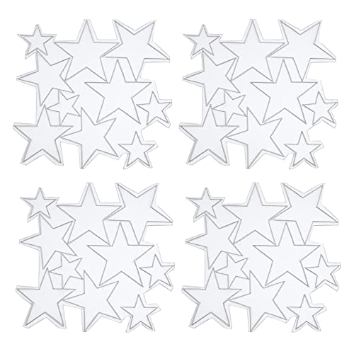 VGOL 80pcs Stella Specchio Adesivi Acrilico Rimovibile Pentagramma Specchio Carta Da Parati 3D FAI DA TE Decalcomanie per Soggiorno Camera Da Letto Casa Wall Art Decor
