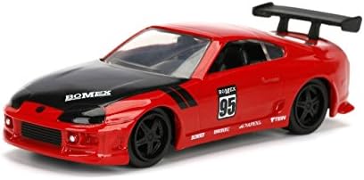 JADA 1/64 Metals JDM Tuners 1995 Toyota Supra RED DIECAST Toy CAR in Blister Packs
