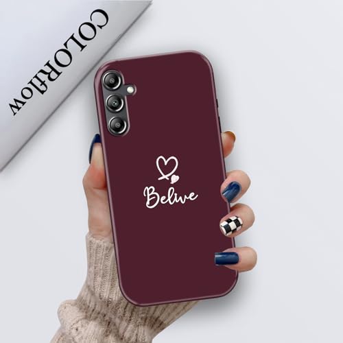 Image of COLORflow Back Cover Compatible with Samsung Galaxy A14 5G / 4G | Cute Korean Hearts Customized | Glossy Armoured Bumper with Camera Protection Back Cover Compatible with Samsung Galaxy A14 5G / 4G