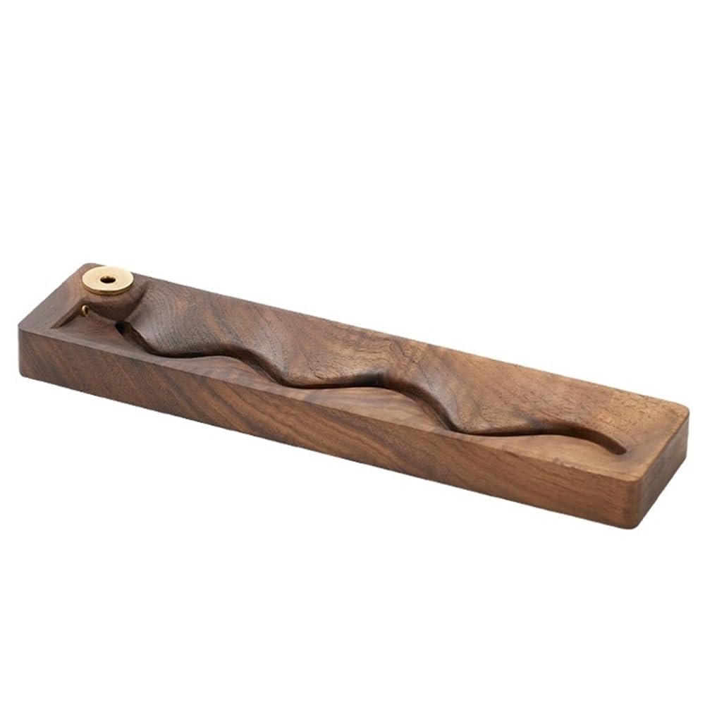 Creative Wooden Incense Burner Decor Backflow Holder For Office Yoga And Home Decor