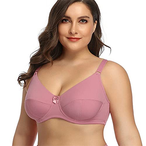 TELIMUSSTO Plus Size Plunge Underwire Minimizer Bra