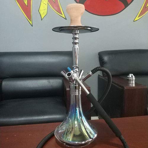 WJMT Aluminium-Huka Shisha Set One Hose Big Smoke Bar Supplies Party Set Rauchen, ohne Nikotin – Bild 4