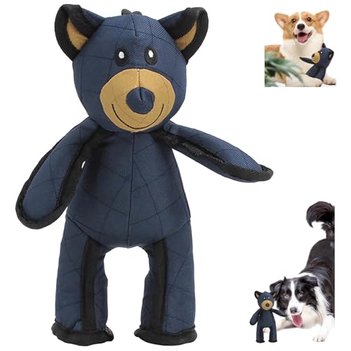 Unbreaka Bear Dog Unbreakable Teddy Extreme Bears 2.0 Dog Toys Aggressive Chewers Indestructible Stuffed Plush Dog Squeaky Toy Keep Them Busy Durable Tough Heavy Duty Chewer Dog Toy Large Breed (1PC)