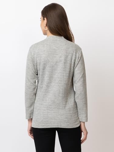Image of Women's Warm Woolen Cardigan - Stylish Full Sleeve Knitwear for Winter, Cozy & Elegant Sweater