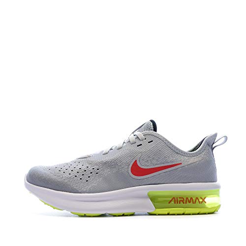 Nike Air Max Sequent 4 GS Aq2244 - Wolf Grey Red Orbit 007