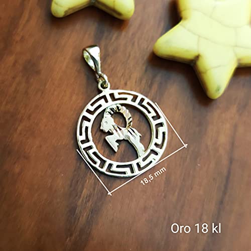 Collar Capricornio Oro 18K para Hombres y Mujeres
