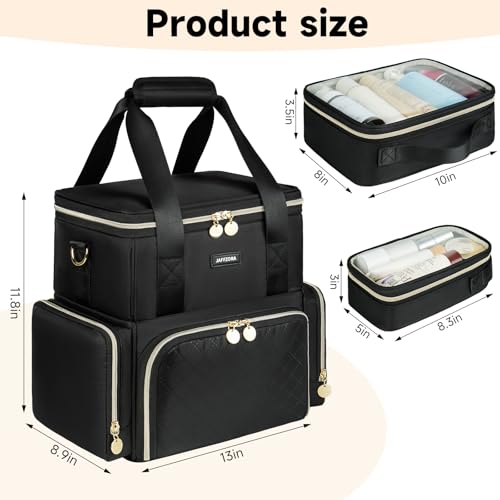 Trousse de maquillage extra large double couche antichoc pour palettes
