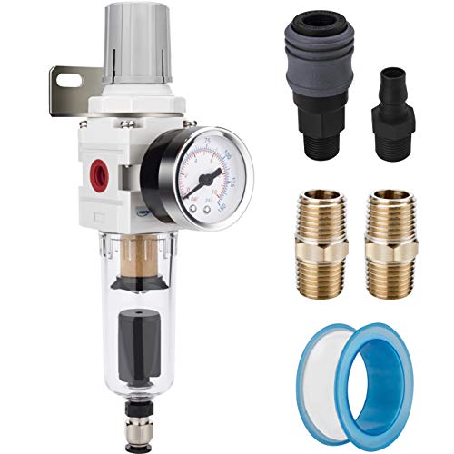 NANPU 1/4 inch NPT Auto Drain Filter Regulator Combo