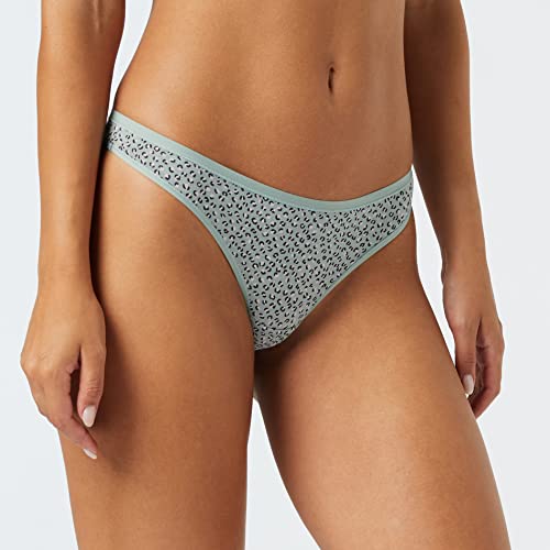 Amazon Essentials Women's Cotton Thong Underwear, Pack of 6
