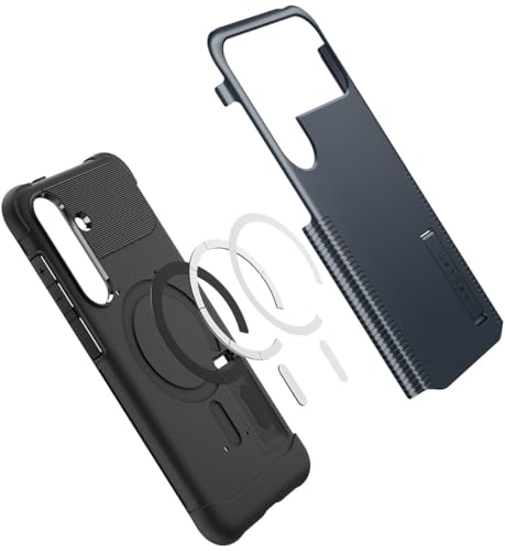 Image of Spigen Slim Armor MagFit | Samsung Galaxy S25 FE Case [Air Cushion Protection] [Magsafe] Galaxy S25 FE Back Cover | TPU+PC - Metal Slate