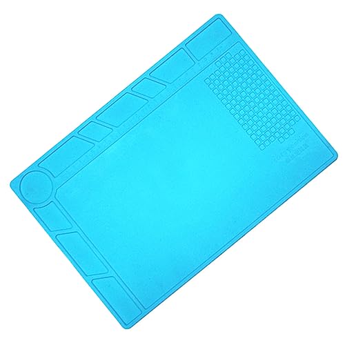 NUOBESTY 1pc Silicone Repair Mat Portable Heat Resistant Work Cushion for Electronics Mobile Device Repair Non Slip Design for Easy Maintenance Organization for Tablets and Computers