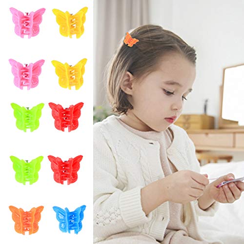 Lurrose 100pcs Baby Girl Butterfly clip colori